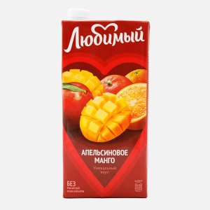 Напиток Любимый сокосодержащий Апельсин/Манго т/п 1,93л