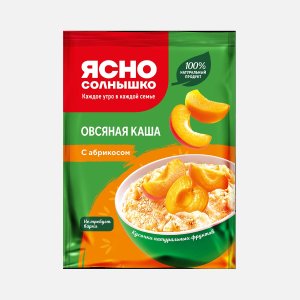 Каша Ясно солнышко овсяная с абрикосом пл/пак 45г