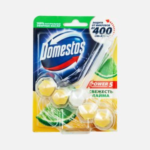 Блок д/очищения унитаза Доместос Пауэр 5 Свежесть лайма 55г