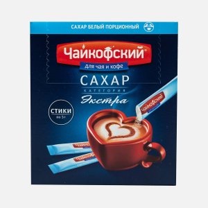 Сахар Чайкофский белый экстра в стиках 60*5г к/к 300г