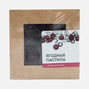 Пастила Сибирский кедр клюквенная 100г