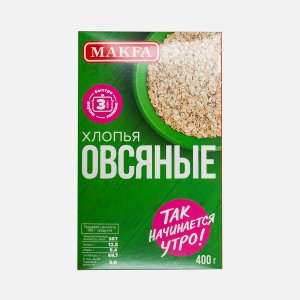 Хлопья Макфа овсяные к/к 400г