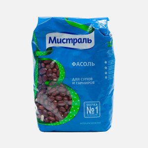 Фасоль Мистраль красная мелкая пл/уп 450г