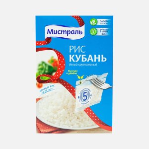 Рис Мистраль Кубань круглозерный в пакетиках к/к 400г