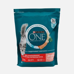 Корм Пурина Ван д/стерлизов кошек с лососем/пшеницей пл/уп 750г