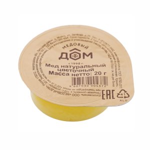 Мёд Медовый дом натуральный цветочный пл/уп 20г