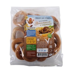 Сушка Иван Да Ванильная с корицей цельнозерн на фруктозе пл/пак 150г