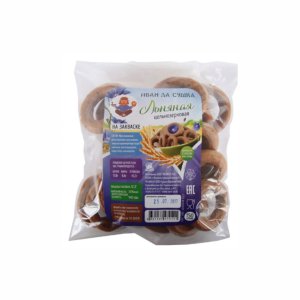 Сушка Иван Да Льняная цельнозернов на закваске без сахара пл/пак 150г