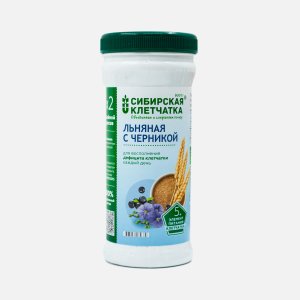 Клетчатка Сибирская льняная с черникой пл/б 280г
