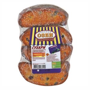 Сухари Семейка ОЗБИ Классические с изюмом пл/уп 300г