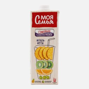 Напиток Моя Семья сокосодержащий мультифруктовый т/п 0,95л