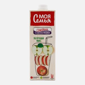 Напиток Моя Семья сокосодержащий Яблочный микс т/п 0,95л