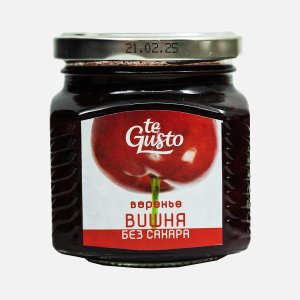 Варенье Те Густо Вишня с яблочным соком без сахара 300г