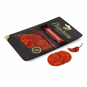 Колбаса Эликатессе Пипперони с/к нарезка м/а 100г