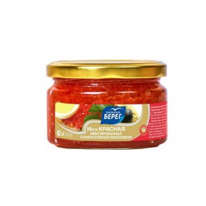 Икра Балтийский берег Красная лососевая имитирован ст/б 220г