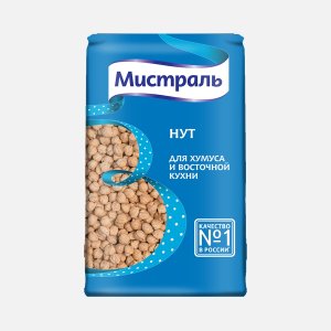 Нут Мистраль для хумуса и восточной кухни пл/уп 450г