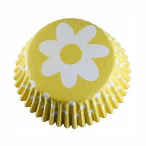 Набор тарталеток металлизированных Цветок желтый пакет 15шт 2-0103