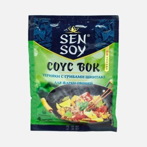 Соус Сэн Сой Премиум Вок Терияки с грибами шиитаке д/жарки овощ 80г