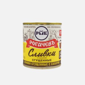 Сливки сгущ Рогачевъ с сахаром ГОСТ 19% ж/б 360г