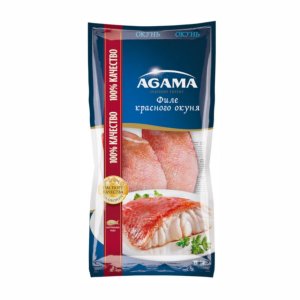 Филе красного окуня Агама с кожей с/м пл/пак 400г