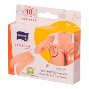 Пластырь Матопат универсальный 19*76мм к/к 10шт