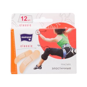 Пластырь Матопат Классик к/к 12шт
