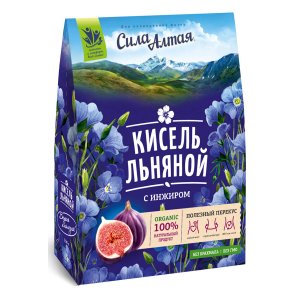 Кисель Сила Алтая Льняной с инжиром к/к 150г
