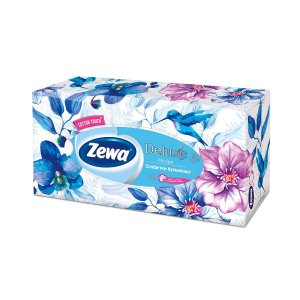 Салфетки Зева Делюкс Дизайн косметические бумажные к/к 90шт