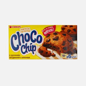 Печенье Орион Чокочип сдобное с кусоч темн шоколада к/к 120г