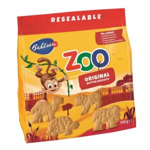 Печенье Бальзен Лейбниц Зоопарк сливочное 100г