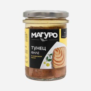 Тунец Магуро филе в оливковом масле ст/б 200г