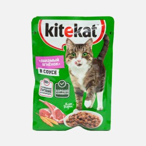 Корм Китекет Лакомый ягненок в соусе пауч 85г