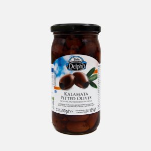 Маслины Делфи Каламата б/к в рассоле 350г