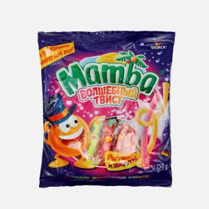 Конфеты Мамба Волшебный твист Ассорти жевательные пл/уп 150г