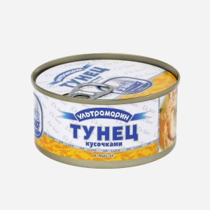 Тунец Ультрамарин кусочками в масле ж/б 185г