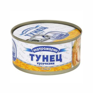 Тунец Ультрамарин кусочками в масле ж/б 185г