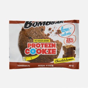 Печенье Бомббар Шоколадный брауни неглазированное протеиновое 40г