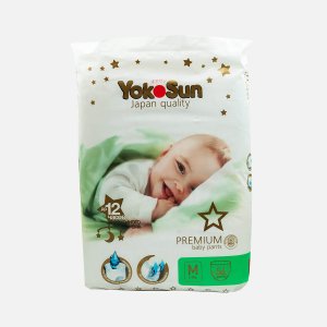 Подгузники-трусики Йокосан Премиум 6-10кг M 56шт