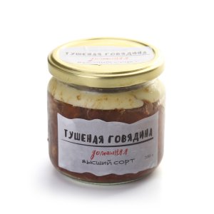 Говядина тушеная Домашняя Колбасный цех в/с ст/б 350г