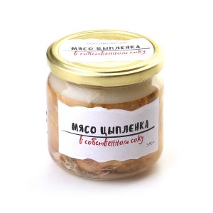 Мясо цыпленка в собственном соку Колбасный цех ст/б 350г