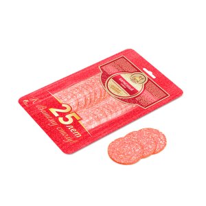 Колбаса СПК Сервелат Фирменный в/к нарезка м/а 100г