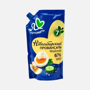Майонез Новосибирский Провансаль классический 67% дой/пак 400мл