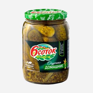 Огурчики 6 соток Домашние ст/б 720мл/680г