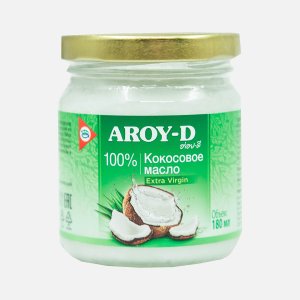 Масло кокосовое Арой-Д 100% Экстра Вирджин ст/б 180мл