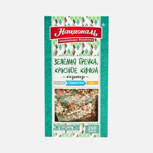 Зеленая гречка/красное киноа Националь к/к 250г