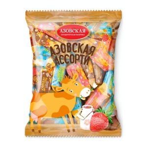 Конфеты Азовская КФ молочные ассорти вес