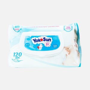 Салфетки Йокосан детские влажные 0+ 120шт