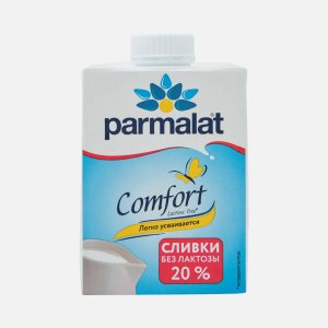 Сливки Пармалат безлактозные питьев ультрапаст 20% 500г