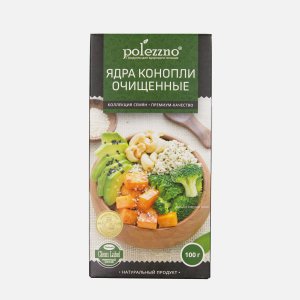 Ядра конопли Полеззно очищенные к/к 100г