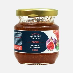 Горчица Андриано Солинар Инжировая ст/б 120г